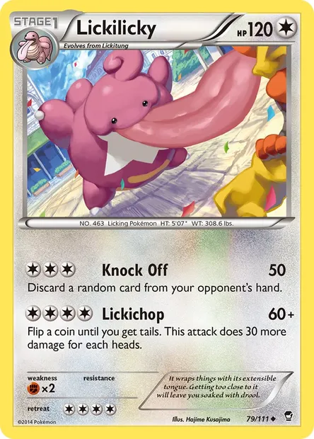 Lickilicky, Pokémon card FFI 79 — Furious Fists set