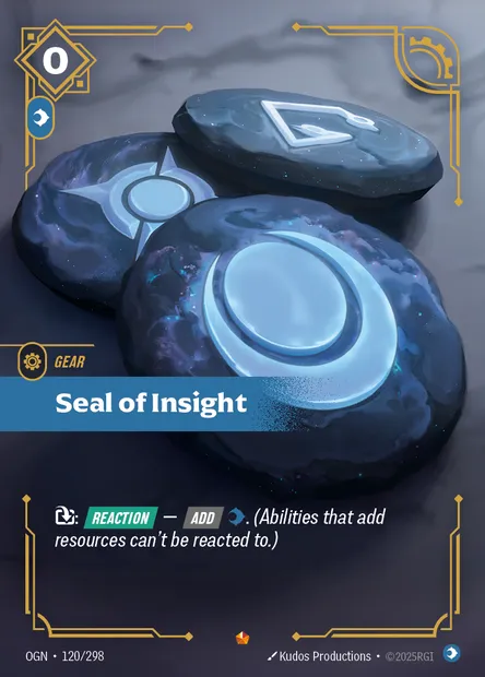 Seal of Insight, carte Riftbound OGN 120 — extension Origins