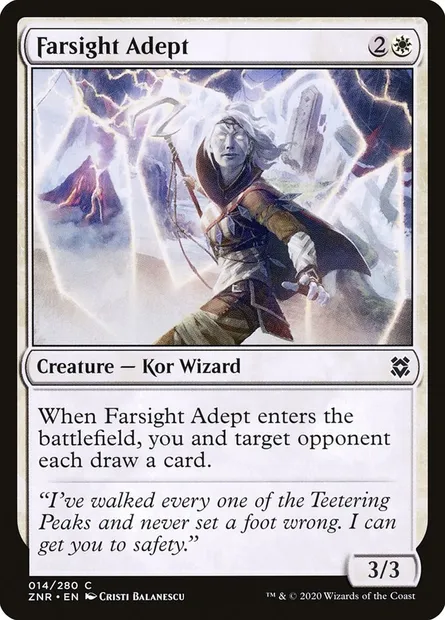 Farsight Adept, Magic card ZNR 14 — Zendikar Rising set