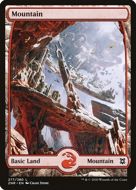 Mountain, Magic card ZNR 277 — Zendikar Rising set