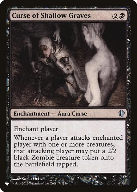 Curse of Shallow Graves, Magic card PLST C13-71 — The List set