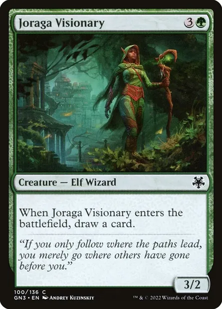 Joraga Visionary, Magic card GN3 100 — Game Night: Free-for-All set