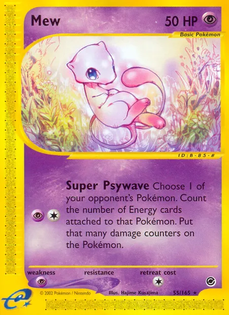 Mew, Pokémon card EX 55 — Expedition Base Set set
