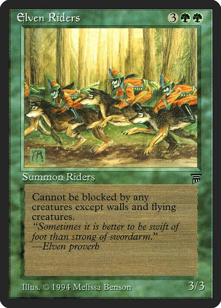 Elven Riders, Magic card LEG 183 — Legends set