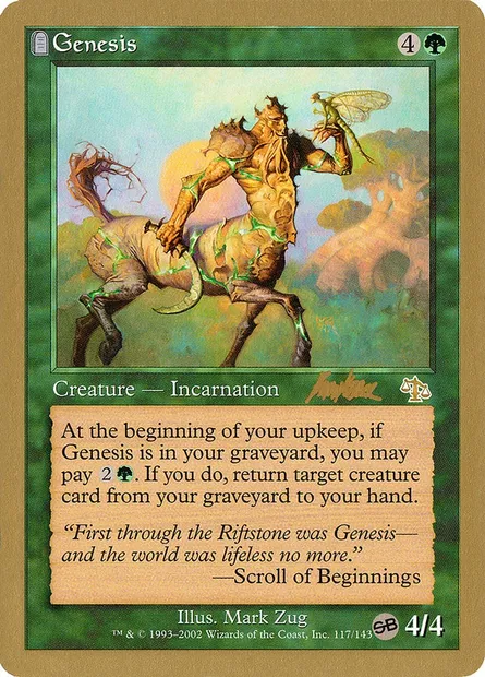 Genesis, Magic card WC02 bk117sb — World Championship Decks 2002 set