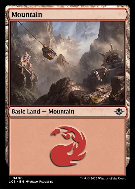 Mountain, Magic card LCI 400 — The Lost Caverns of Ixalan set