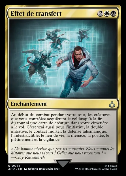 Effet de transfert, carte Magic ACR 51 — extension Assassin's Creed