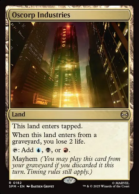 Oscorp Industries, Magic card SPM 182 — Marvel's Spider-Man set