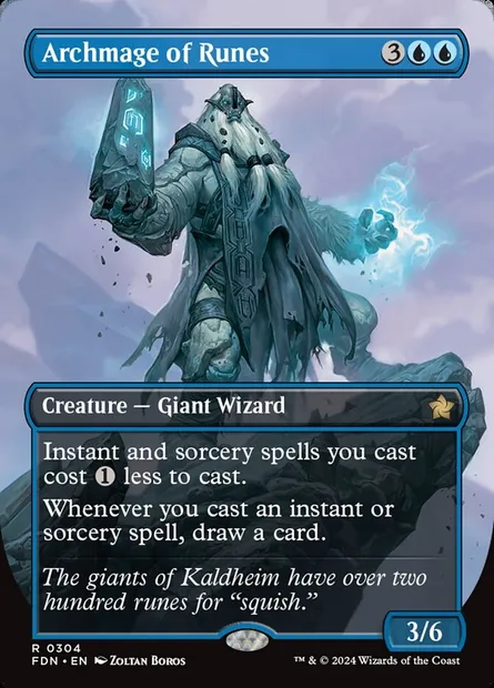 Archmage of Runes, Magic card FDN 304 — Foundations set