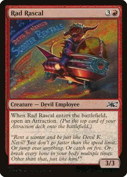 Rad Rascal, Magic card UNF 407 — Unfinity set