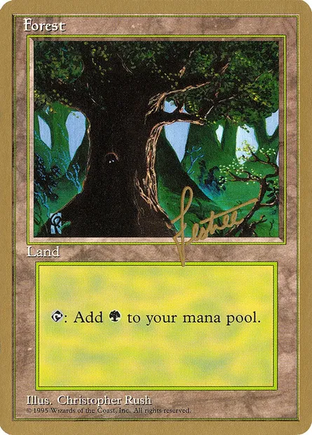 Forest, Magic card PTC bl377 — Pro Tour Collector Set set