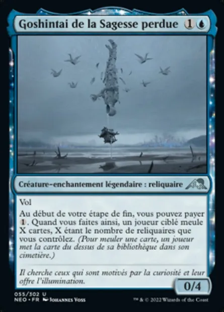 Goshintai de la Sagesse perdue, carte Magic NEO 55 — extension Kamigawa: La Dynastie Néon