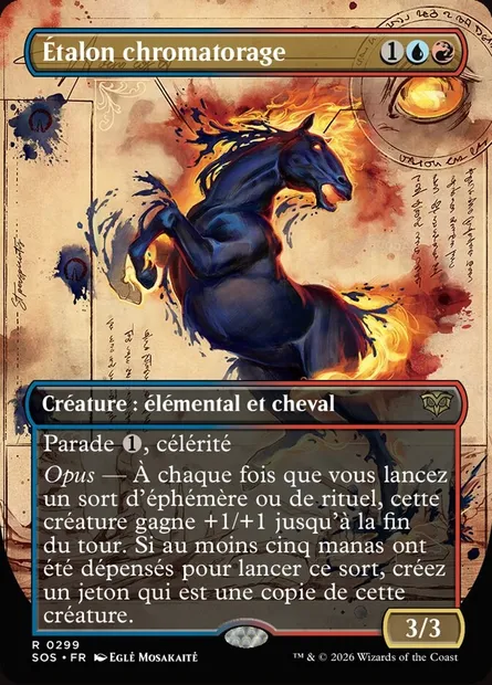 Étalon chromatorage, carte Magic SOS 299 — extension Secrets of Strixhaven