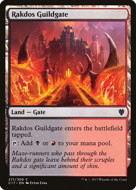 Rakdos Guildgate, Magic card C17 271 — Commander 2017 set