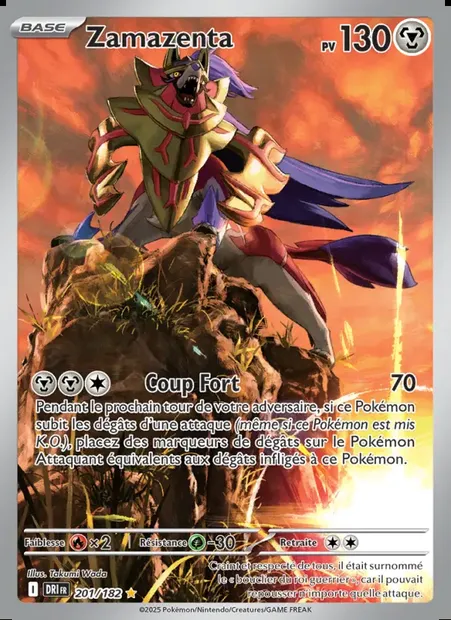 Zamazenta, carte Pokémon DRI 201 — extension Rivalités Destinées