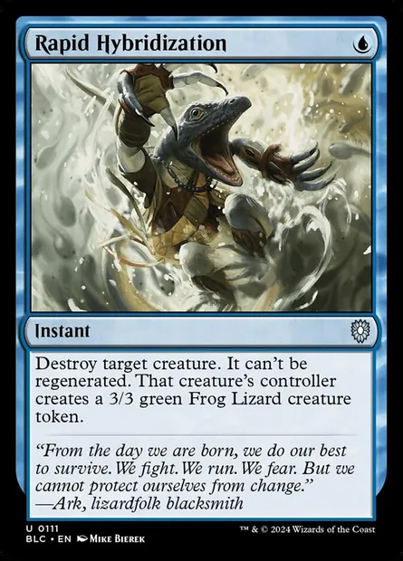 Rapid Hybridization, Magic card BLC 111 — Bloomburrow Commander set