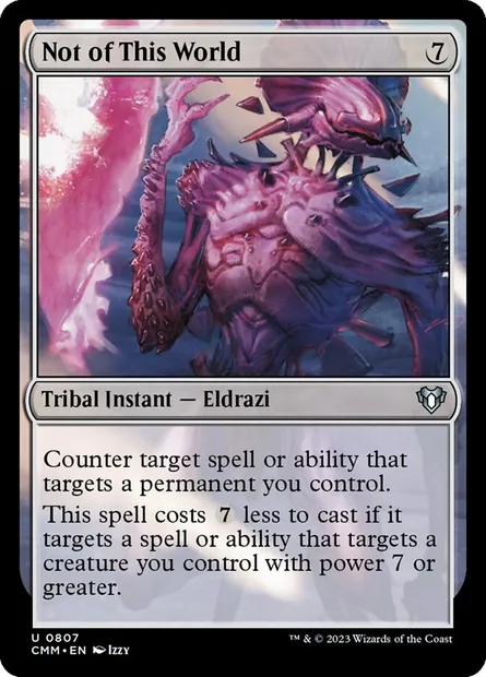 Not of This World, Magic card CMM 807 — Commander Masters set