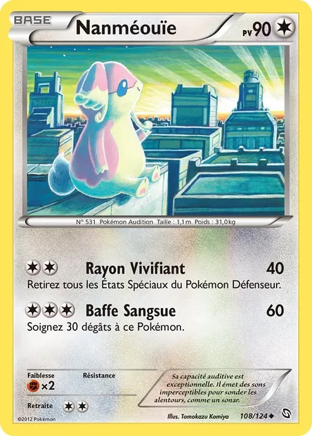 Nanméouïe, carte Pokémon DRX 108 — extension Dragons Éxaltés