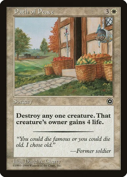 Chemin de paix, carte Magic P02 18 — extension Portal Second Age
