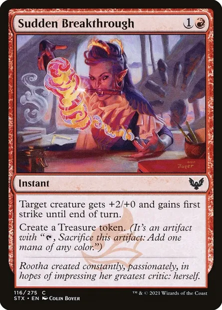 Sudden Breakthrough, Magic card STX 116 — Strixhaven: School of Mages set