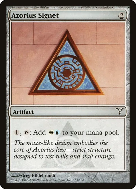 Azorius Signet, Magic card DIS 159 — Dissension set