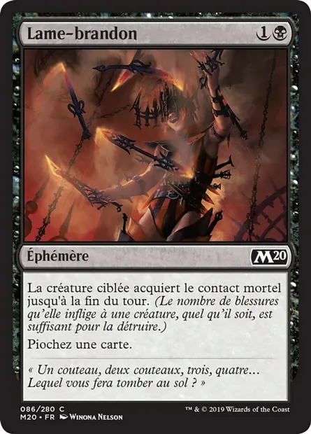 Lame-brandon, carte Magic M20 86 — extension Core Set 2020