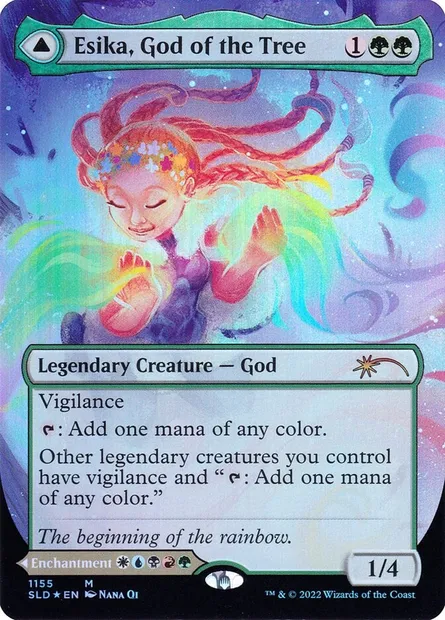 Esika, God of the Tree // The Prismatic Bridge, Magic card SLD 1155 — Secret Lair Drop set