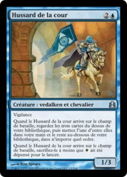 Hussard de la cour, carte Magic CMD 43 — extension Commander 2011