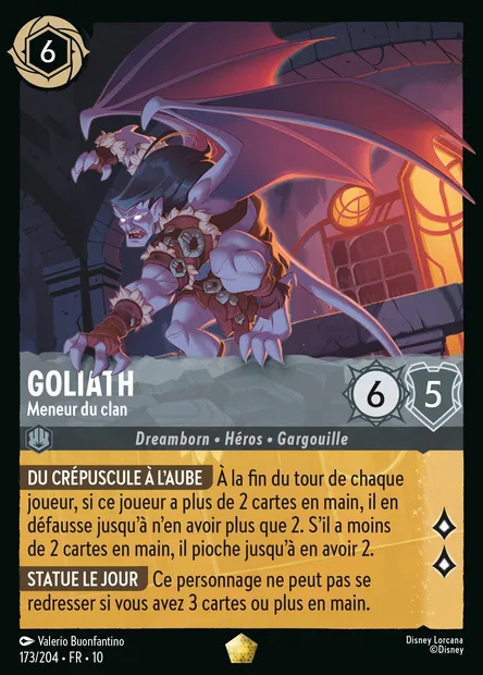 Goliath - Meneur du clan, carte Disney Lorcana CH10-173 — extension Lueurs dans les Profondeurs