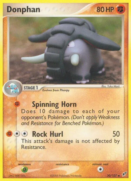 Donphan, Pokémon card DX 30 — Deoxys set