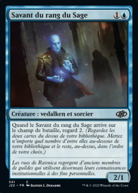 Savant du rang du Sage, carte Magic J22 341 — extension Jumpstart 2022