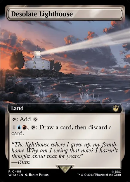 Phare abandonné, carte Magic WHO 489 — extension Doctor Who