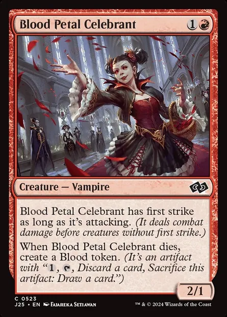 Blood Petal Celebrant, Magic card J25 523 — Foundations Jumpstart set