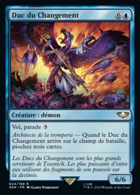 Duc du Changement, carte Magic 40K 24 — extension Warhammer 40,000 Commander