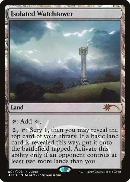 Isolated Watchtower, Magic card J19 4 — Judge Gift Cards 2019 set