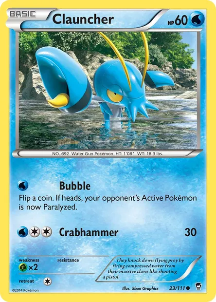Clauncher, Pokémon card FFI 23 — Furious Fists set