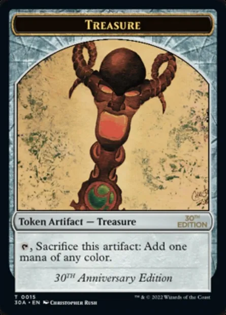 Treasure, carte Magic T30A 15 — extension 30th Anniversary Tokens
