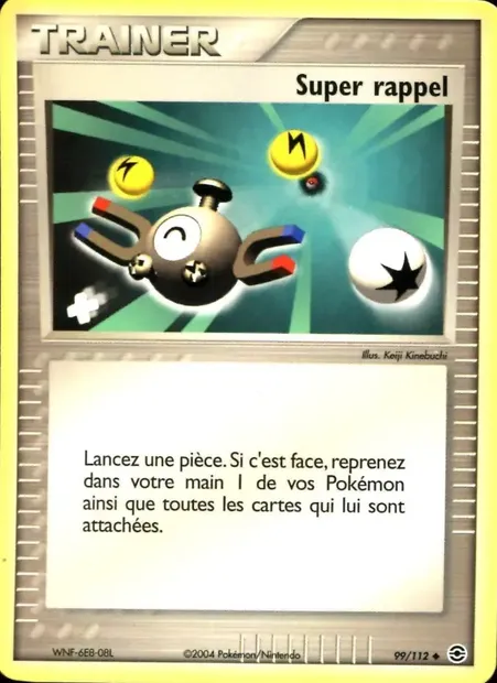 Super rappel, carte Pokémon RG 99 — extension EX Rouge Feu & Vert Feuille