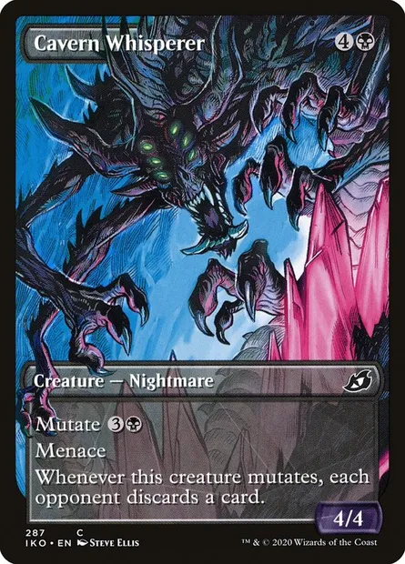 Chuchoteur des cavernes, carte Magic IKO 287 — extension Ikoria: Lair of Behemoths