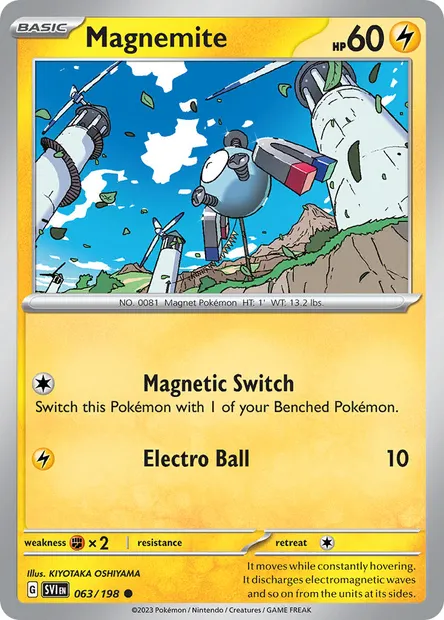 Magnemite, Pokémon card SVI 063 — Scarlet & Violet set