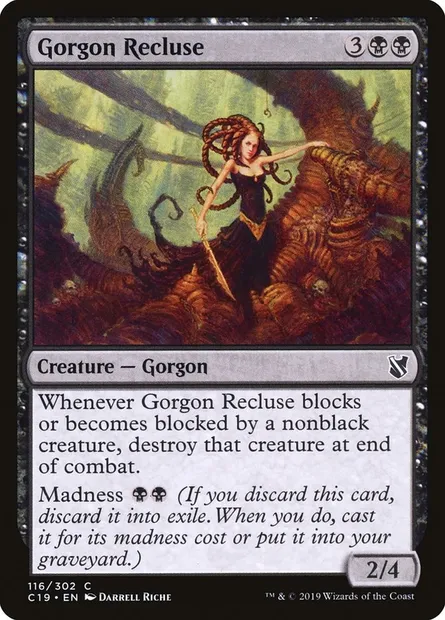Gorgon Recluse, Magic card C19 116 — Commander 2019 set