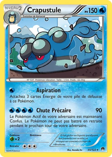 Crapustule, carte Pokémon BKP 35 — extension Rupture Turbo