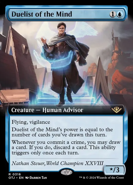 Duelist of the Mind, Magic card OTJ 318 — Outlaws of Thunder Junction set