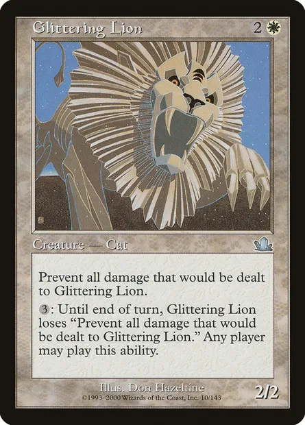 Glittering Lion, Magic card PCY 10 — Prophecy set