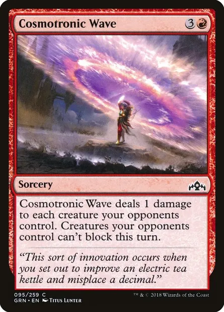 Cosmotronic Wave, Magic card GRN 95 — Guilds of Ravnica set