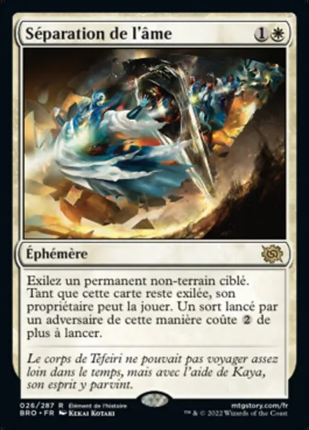 Séparation de l'âme, carte Magic BRO 26 — extension La Guerre Fratricide