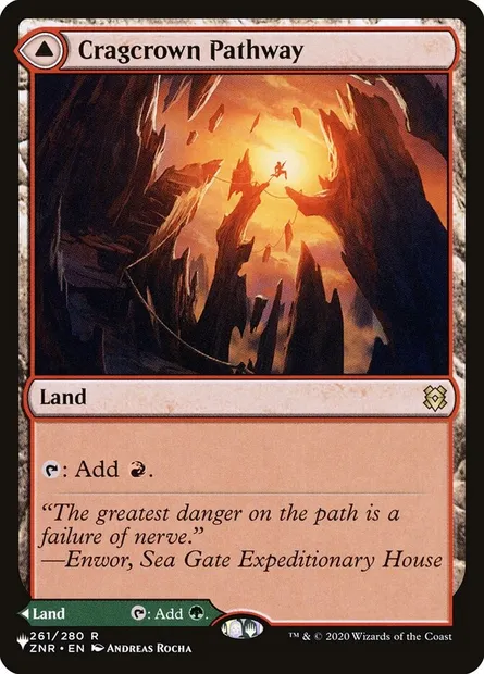 Cragcrown Pathway // Timbercrown Pathway, Magic card PLST ZNR-261 — The List set