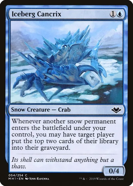 Iceberg Cancrix, Magic card MH1 54 — Modern Horizons set