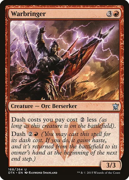 Warbringer, Magic card DTK 168 — Dragons of Tarkir set