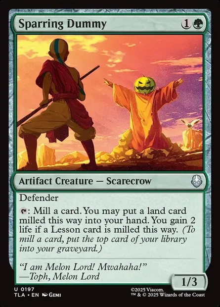 Sparring Dummy, Magic card TLA 197 — Avatar: The Last Airbender set